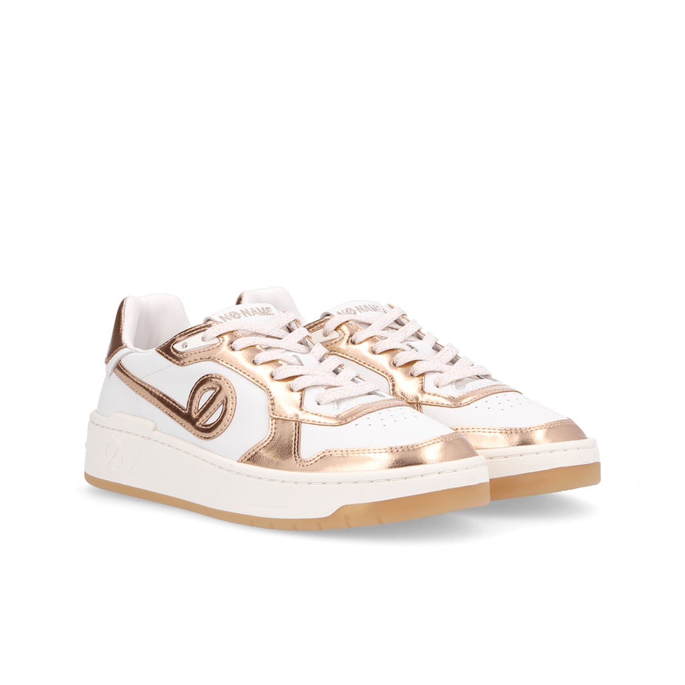 KELLY SNEAKER - GRAIN/METALLIC - WHITE/COPPER